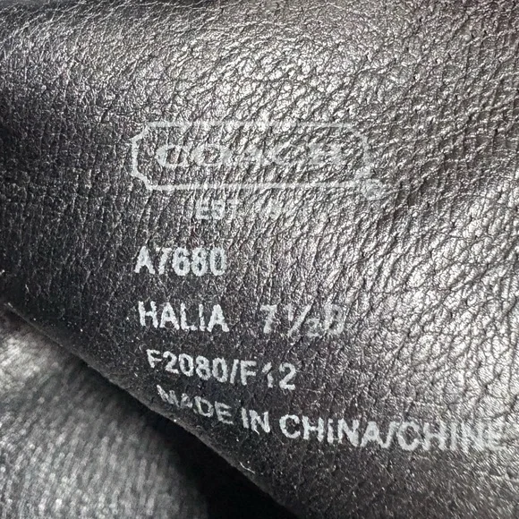 Coach Black  Leather boots - Picture 4 of 7